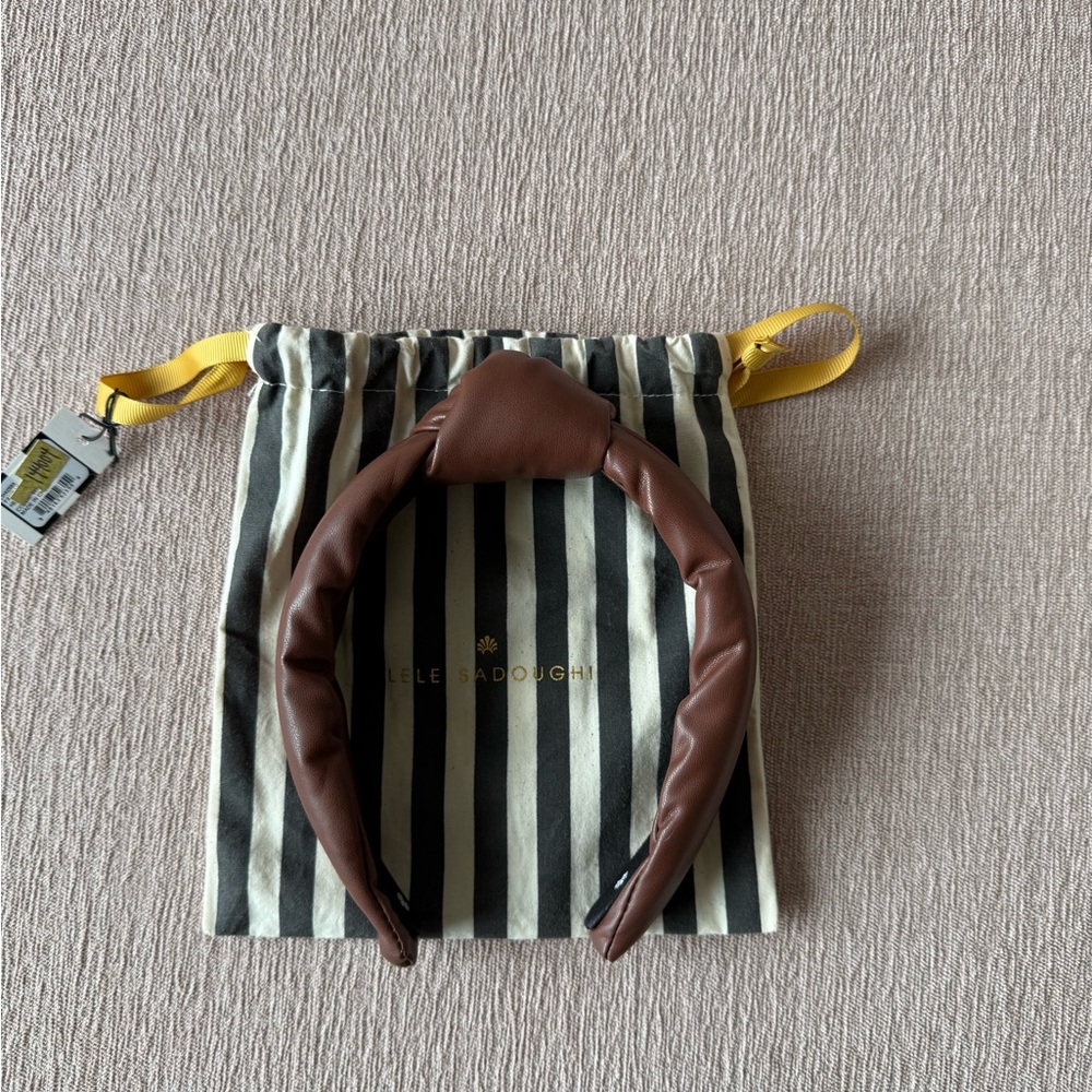 Brown Leather Headband